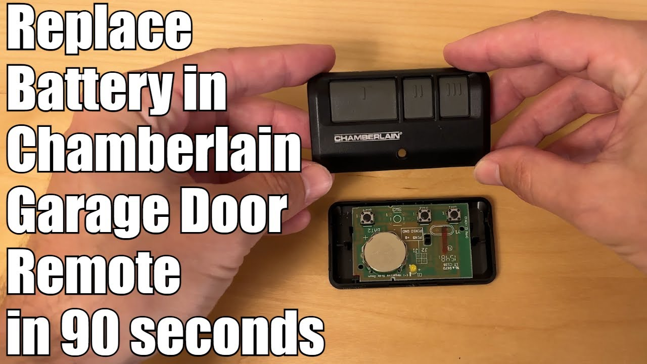 How To Change Battery In Chamberlain Garage Door Opener Keypad