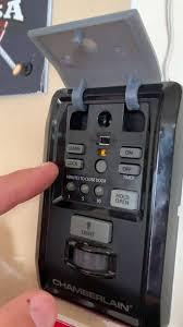 Where Is The Lock Button On Chamberlain Garage Door Opener