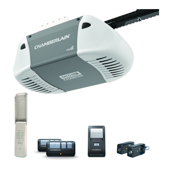 Chamberlain 1 2 Hp Security Plus Garage Door Opener Manual