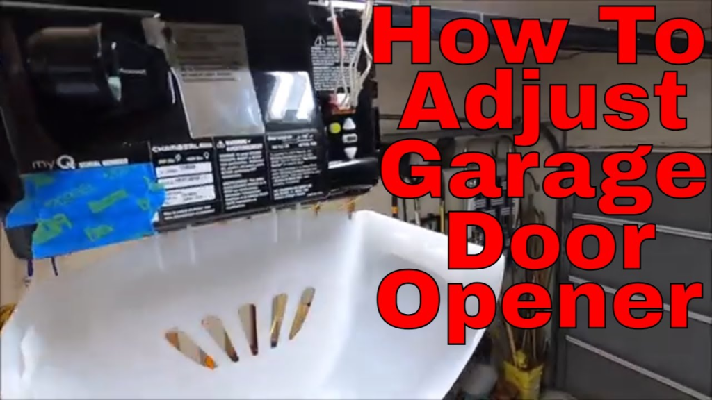 How To Adjust Chamberlain Garage Door Opener Up And Down	