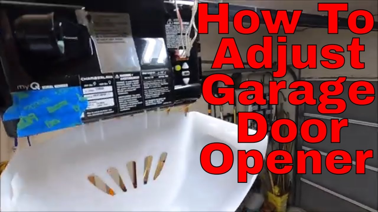 How To Adjust Chamberlain Garage Door Opener Up And Down