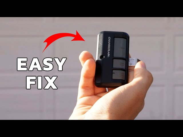 Troubleshoot Chamberlain Garage Door Opener And Remote That Won'T Work