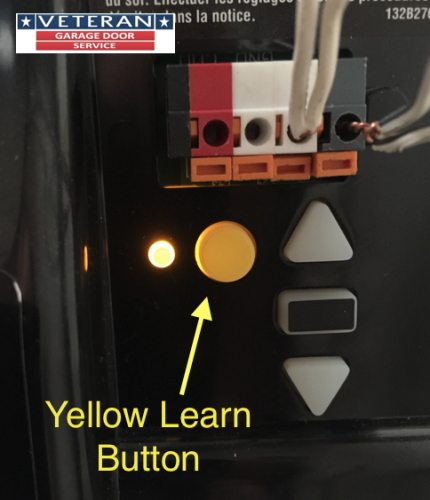 Picture Of Adjustments On Chamberlain Model C205 Garage Door Opener