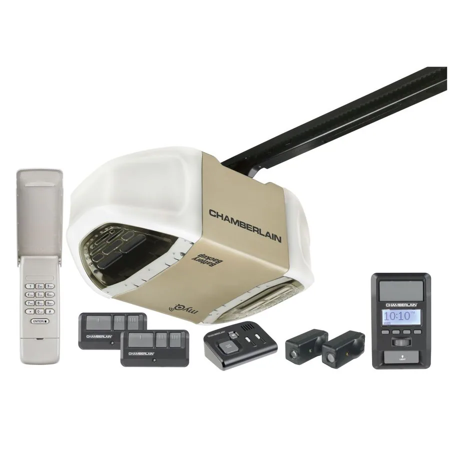Garage Door Opener Chamberlain Belt Drive With Battery Backup