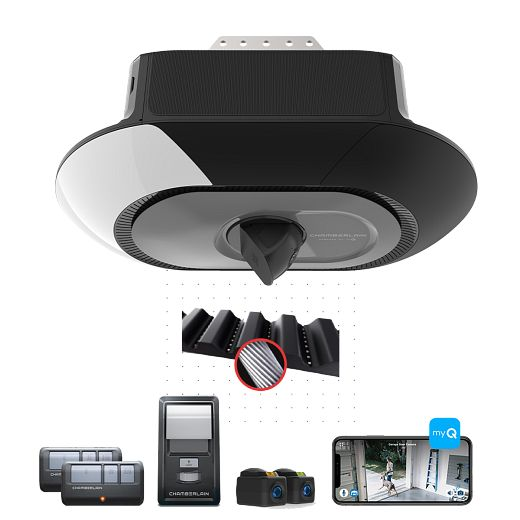 Chamberlain Garage Door Opener Belt Drive With Battery Backup