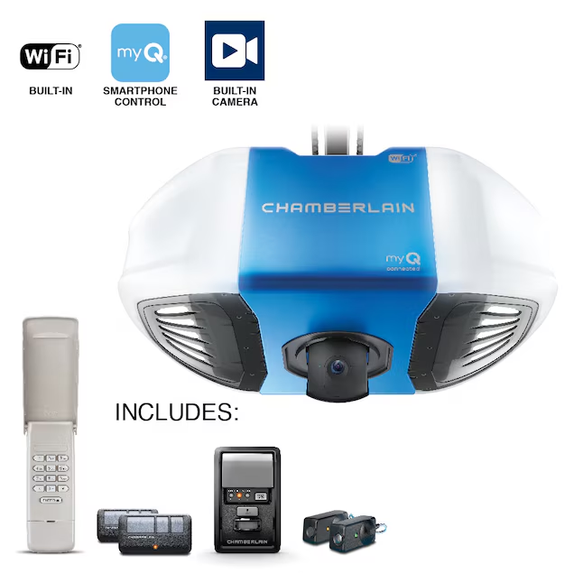 Chamberlain Smart Garage Door Opener 1 1 4 Hp