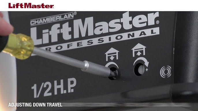 Chamberlain 1 2 Hp Garage Door Opener Travel Adjustment