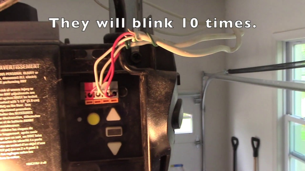 Chamberlain 1/2 Hp Garage Door Opener Blinks 10 Times